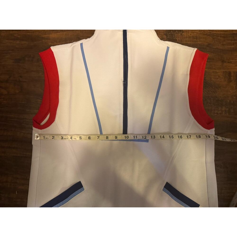 Simply Southern Drew Sleeveless Dress White Red Blue Ribbed Beach Women’s M - Picture 7 of 7